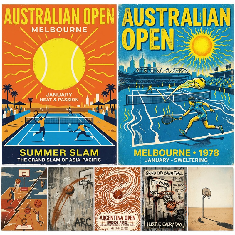 Vintage Tennis Basketball Wall - Badminton Quotes review and price
