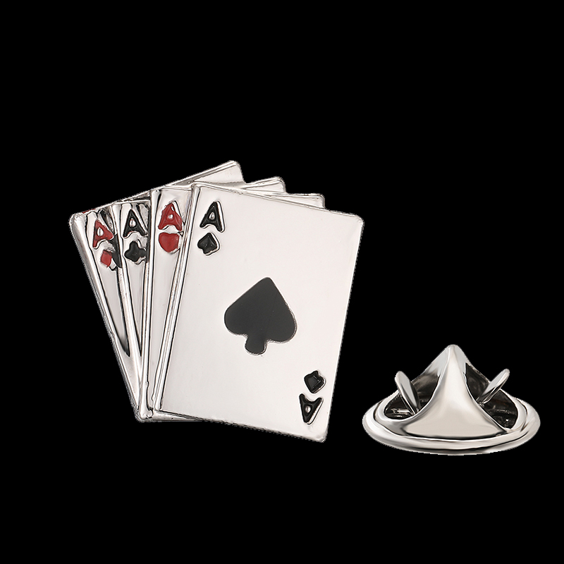 Men's brooch sports poker dice - Badminton Icon review and price
