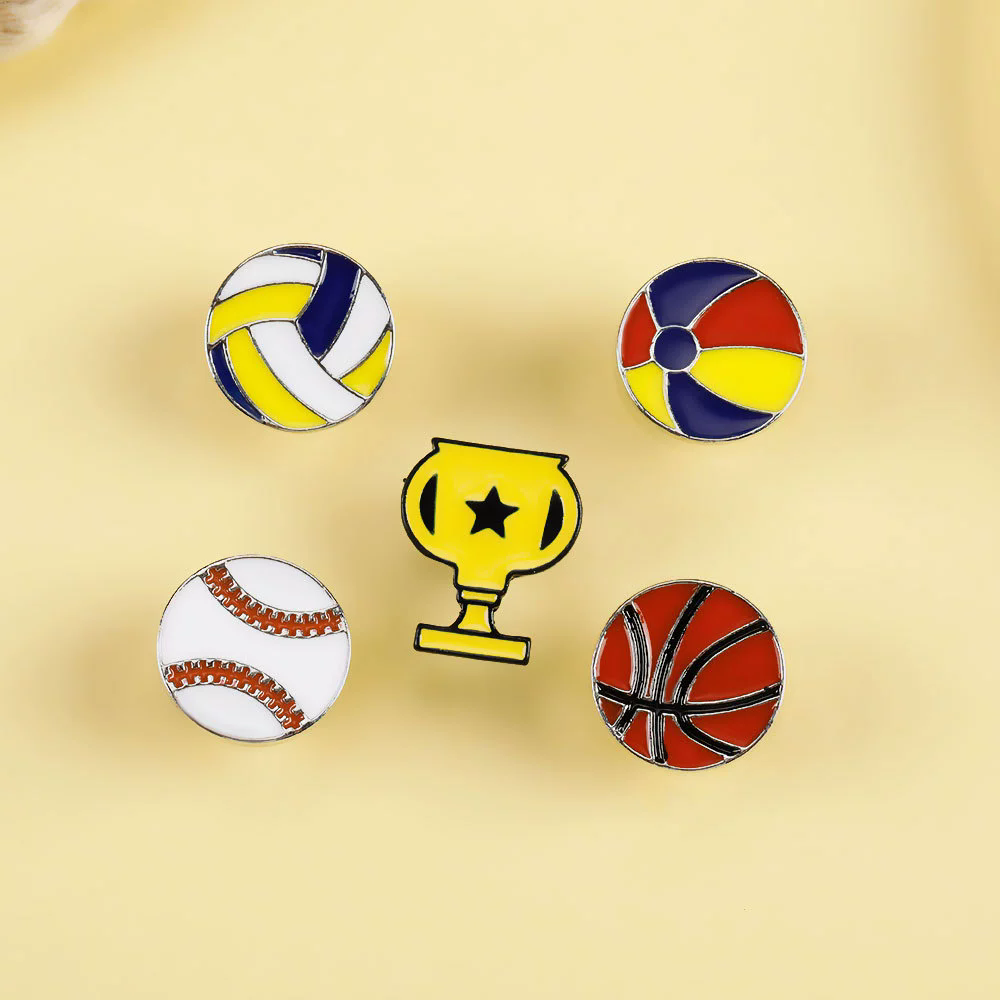 Creative Ball Games Enamel Pin - Badminton Icon review and price